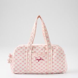 Mark & Graham Pink Quilted Travel Bag
